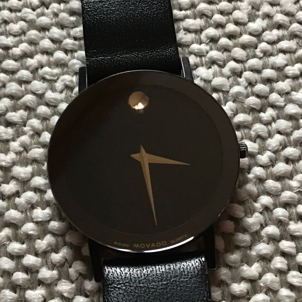 Black Movado Museum Collection Watch⚫️